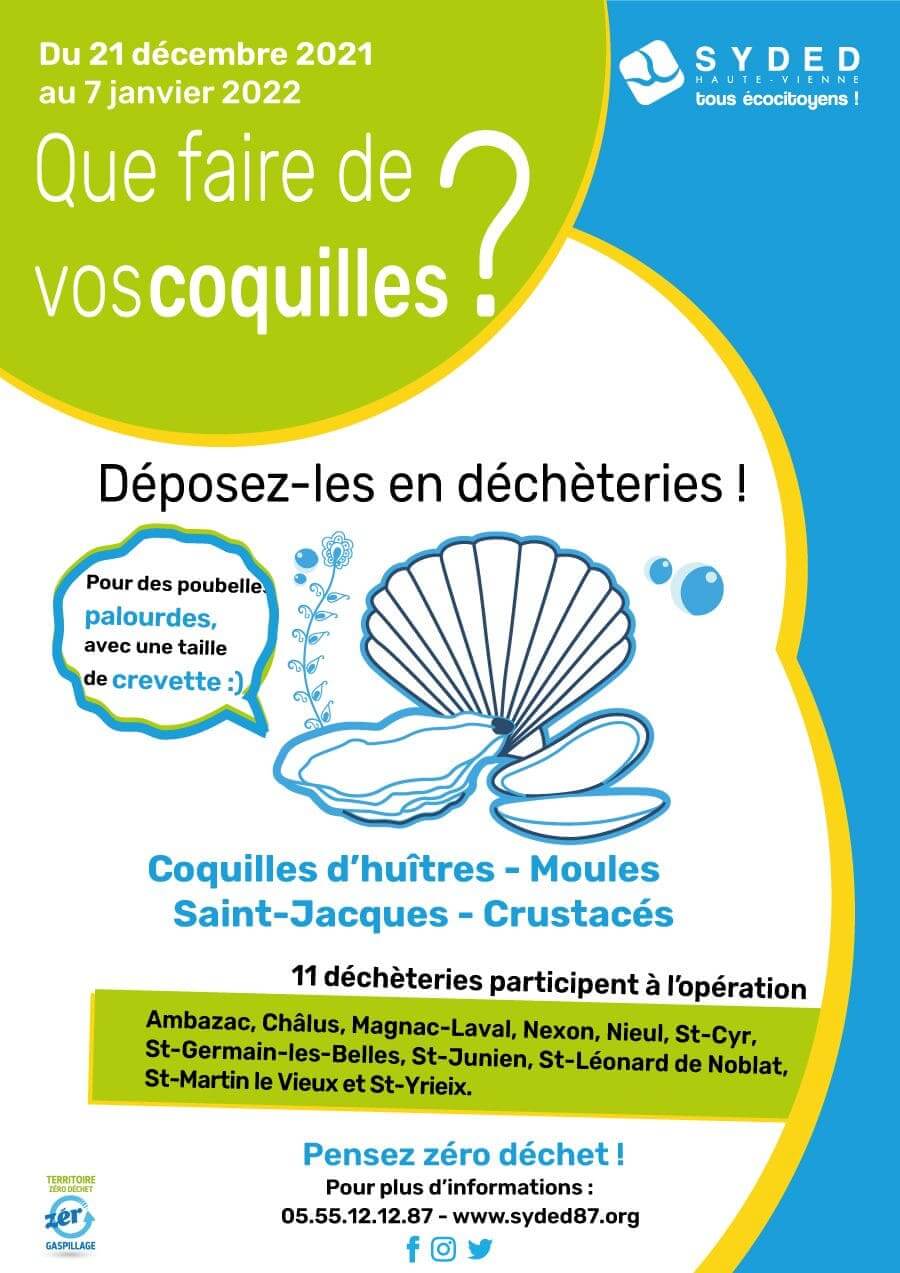 affiche Syded collecte de coquilles