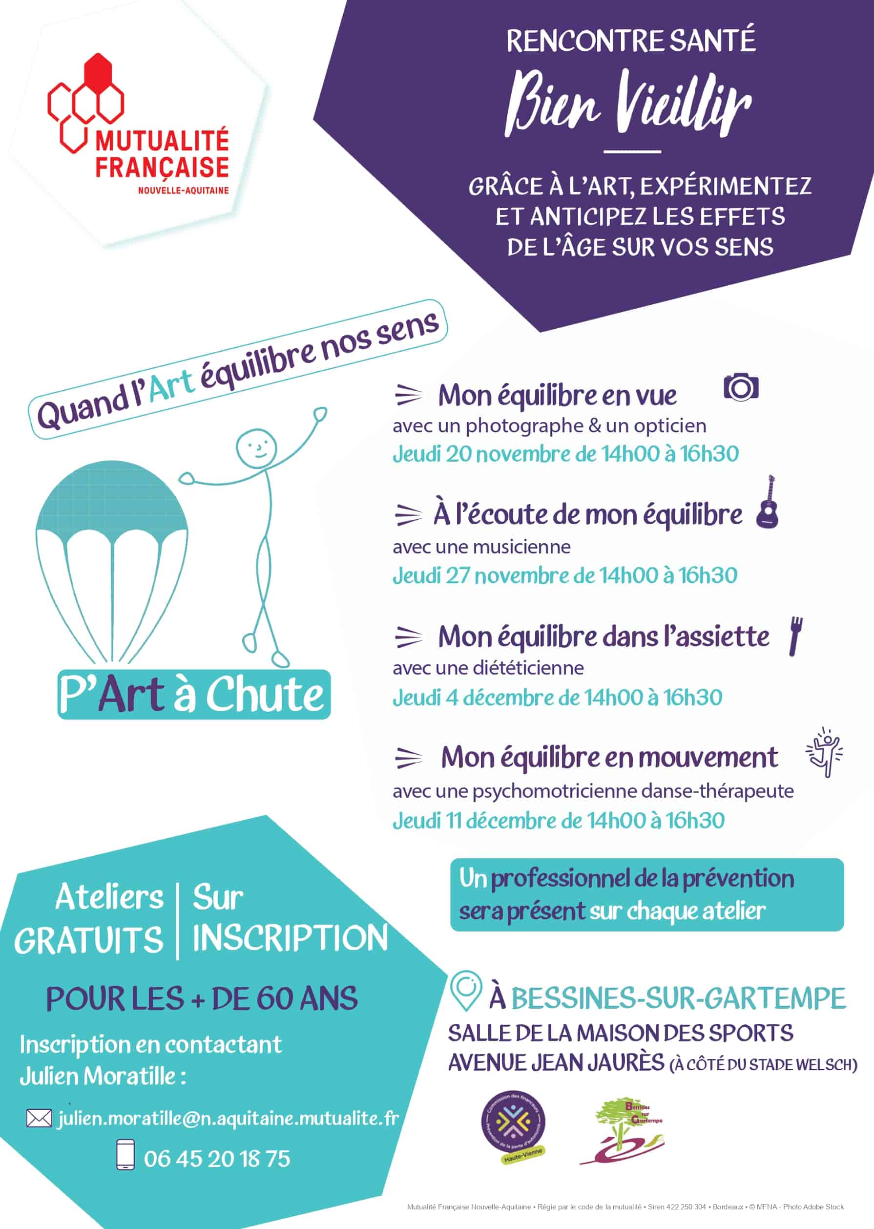 affiche p'art à chute