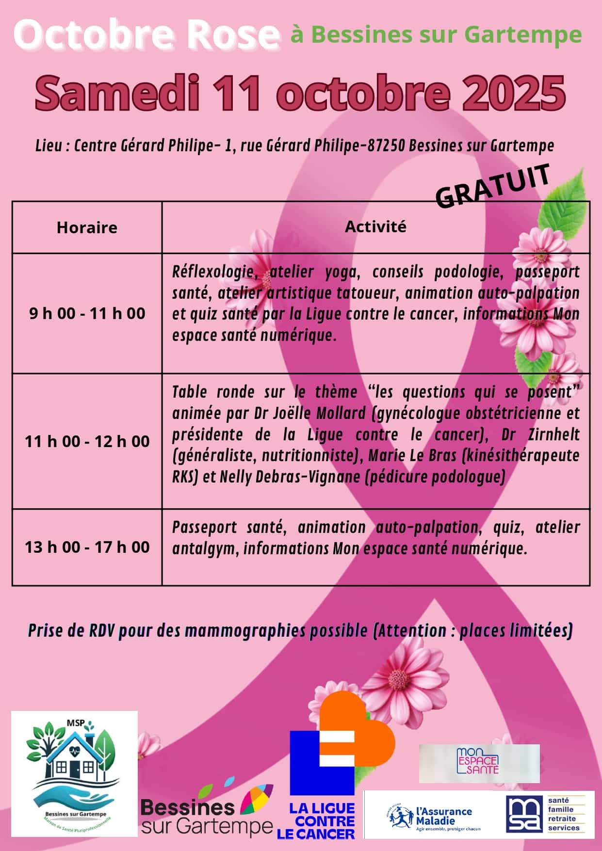 flyer journée du 11 octobre