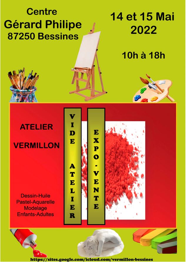 affiche exposition Vermillon