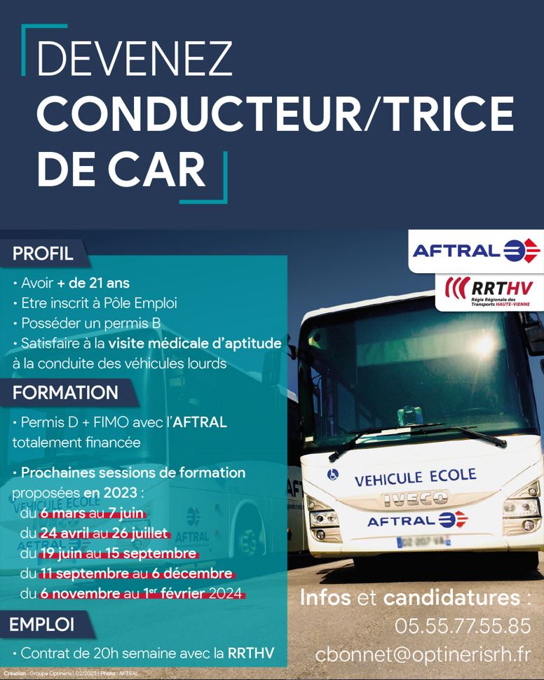 affiche conducteurice de car