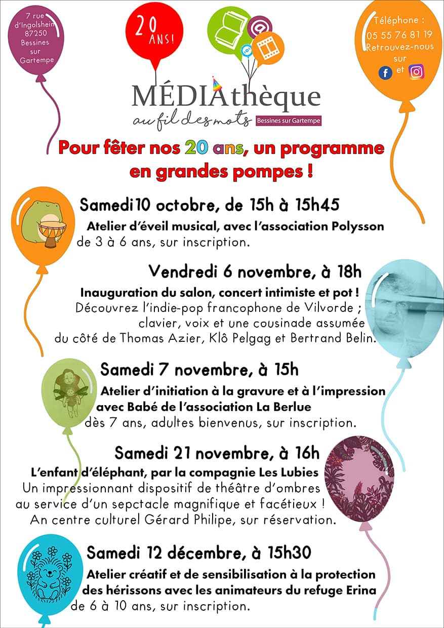 programme mediathèque