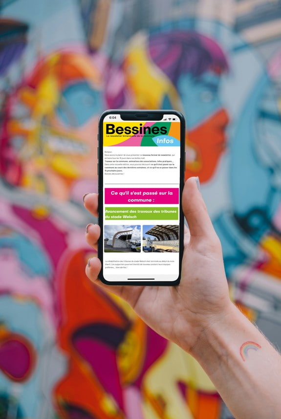 portable et newsletter de la commune