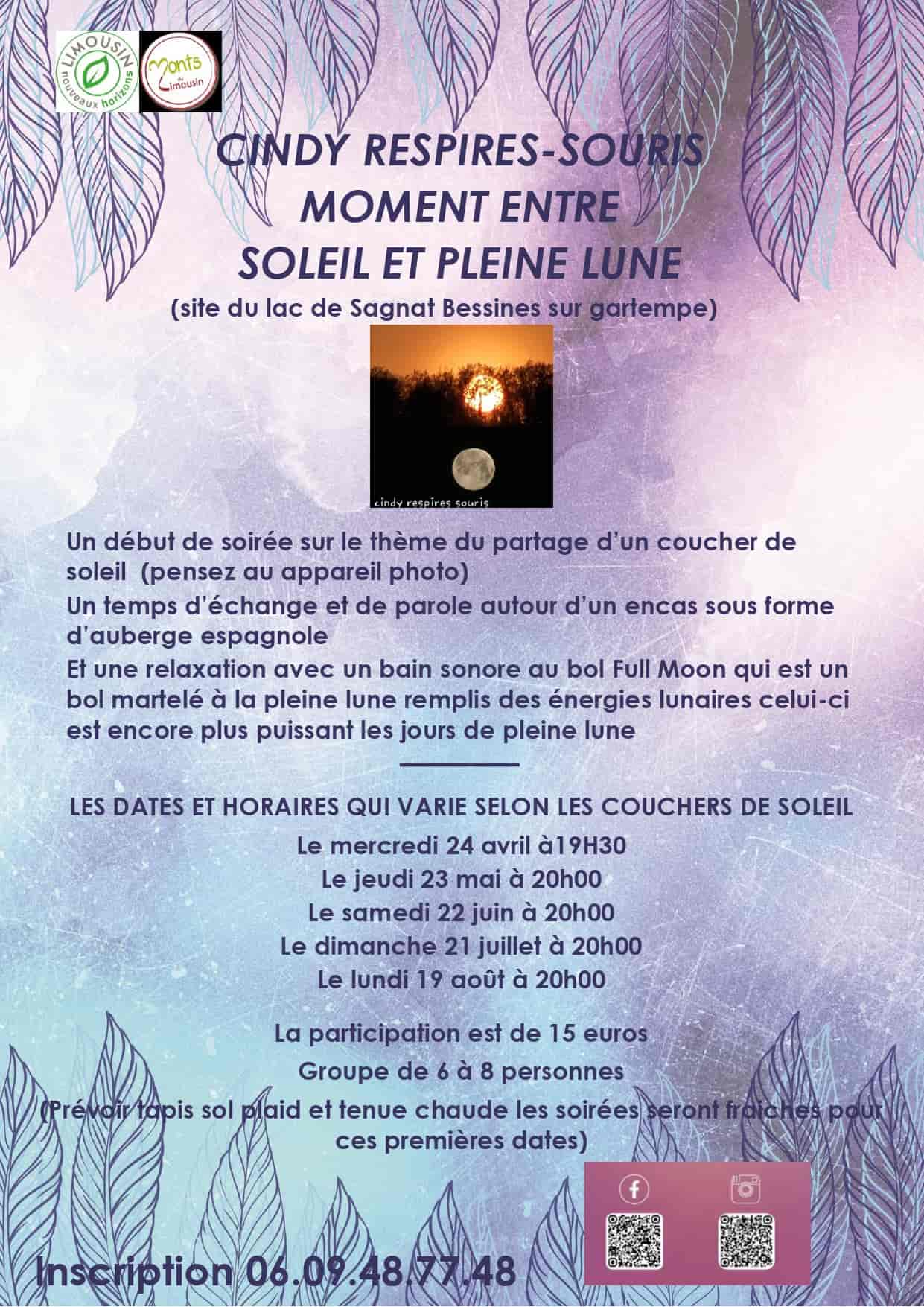 Moment entre soleil et pleine lune