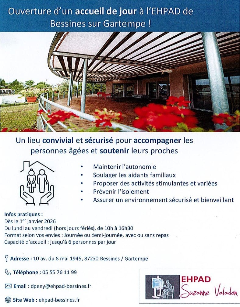Accueil de jour EHPAD Bessines